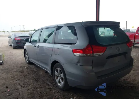 2011 Toyota Sienna Base V6 from USA, damaged, VIN 5TDZK3DCXBS096596